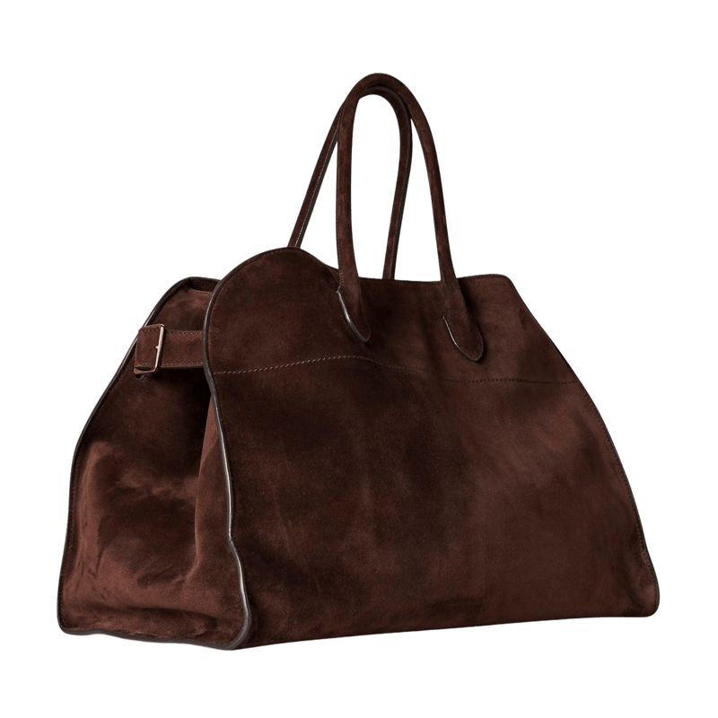 The Row Soft Margaux 17 Bag in Suede - Image 4
