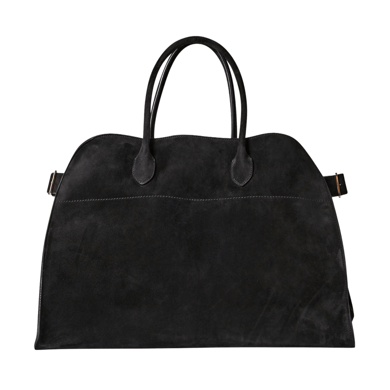 The Row Soft Margaux 17 Bag in Suede - Image 9