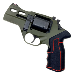 Concealed Carry Grip for Chiappa Rhino in Black and Red