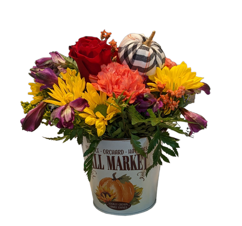 The Bloom Closet's Fall Flower Pail The Bloom Closet's Fall Flower Pail