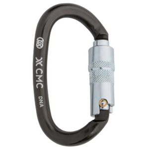 CMC CARABINER, DNA AUTO-LOCK, ANSI, BLK/SLVR, CMC/KONG 300095