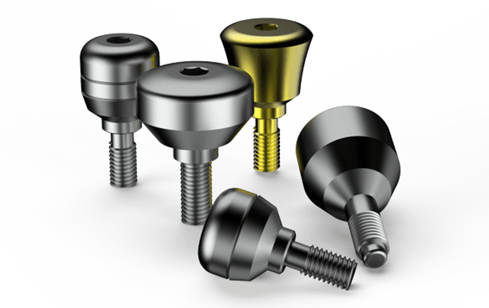 Dental Implants Prosthetics Healing Abutments Glowhite