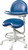 Premium Ergonomic Dental Operator Chair 9000 Series With Assistant stools features adjustable foot ring and ratcheted body support