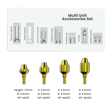 Titanium Straight Multi Unit Full Set