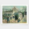 Maurice Utrillo,Lapin Agile, Montmartre,art prints,Vintage art,canvas wall art,famous art prints,V4626