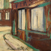Maurice Utrillo,Street Wineshops,art prints,Vintage art,canvas wall art,famous art prints,V4631