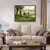 Julien Dupre,Cows at Pasture,large wall art,framed wall art,canvas wall art,large canvas, M4510