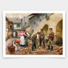 Vojtěch Bartoněk,Woodcutters,Flirting Manservant,art prints,Vintage art,canvas wall art,famous art prints,q1482