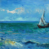 Vincent van Gogh,Seascape near Les Saintes-Maries-de-la-Mer,art prints,Vintage art,canvas wall art,famous art prints,q1458
