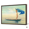 John La Farge,Girl in Bow of Canoe Spreading Out Her Loin-Cloth for a Sail, Samoa,large wall art,framed wall art,canvas wall art,large,M4421