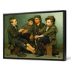 John George Brown,A Tough Story,large wall art,framed wall art,canvas wall art,large canvas,M4415