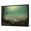 John Atkinson Grimshaw,Moonlight, Wharfedale,large wall art,framed wall art,canvas wall art,large canvas,M4382