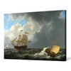 Johannes Christiaan Schotel,Ships in a Turbulent Sea, 1826,large wall art,framed wall art,canvas wall art,large canvas,M4378