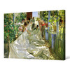 Joaquin Sorolla y Bastida,Mending the Sail,large wall art,framed wall art,canvas wall art,large canvas,M4358