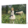 Jean-Baptiste Degreef,Miss Strobbe in a Park,large wall art,framed wall art,canvas wall art,large canvas,M4331
