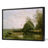 Jean-Baptiste Camille Corot,A Pond in Mortain,large wall art,framed wall art,canvas wall art,large canvas,M4329