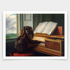 Philip Reinagle,Portrait of an Extraordinary Musical Dog,art prints,Vintage art,canvas wall art,famous art prints,q1317
