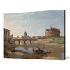 Jean baptiste camille Corot,castel Sant'angelo, Rome,large wall art,framed wall art,canvas wall art,large canvas,M4286