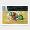 Paul Cezanne,Still Life with a Peach and Two Green Pears,art prints,Vintage art,canvas wall art,famous art prints,V4750