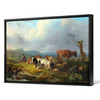 Jan van Os,Wide landscape with cattle herd and rastendem,large wall art,framed wall art,canvas wall art,large canvas,M4262