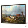 Jan van Os,Wide landscape with cattle herd and rastendem,large wall art,framed wall art,canvas wall art,large canvas,M4262