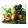 Jan Frans van Dael,Still Life with Peaches and Grapes on Marble,large wall art,framed wall art,canvas wall art,large canvas,M4252