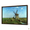Johannes Hendrik Weissenbruch, Landscape with Windmill near Schiedam,canvas print,canvas art,canvas wall art,large wall art,framed art,p1789