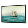 Sailboat on the sea, seascape,ocean art,canvas print,canvas art,canvas wall art,large wall art,framed wall art,p1786