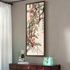Qi Baishi,Red Wisteria,Chinese painting,Vertical Narrow Art,large wall art,framed wall art,canvas wall art,M653