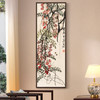 Qi Baishi,Red Wisteria,Chinese painting,Vertical Narrow Art,large wall art,framed wall art,canvas wall art,M653
