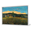Henrique Pousão,Landscape St, Sauves,Rural field landscape,canvas print,canvas art,canvas wall art,large wall art,framed wall art,p1741