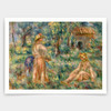 Pierre Auguste Renoir,Girls in a Landscape,art prints,Vintage art,canvas wall art,famous art prints,V4854