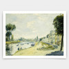 Pierre Auguste Renoir,The Banks of the Seine at Bougival,art prints,Vintage art,canvas wall art,famous art prints,V4865