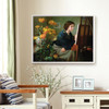 James N Lee,At the Easel ,large wall art,framed wall art,canvas wall art,large canvas,M4225