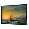 Ivan Konstantinovich Aivazovsky,Ship at Sunset off Cap Martin,large wall art,framed wall art,canvas wall art,large canvas,M4180