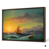 Ivan Konstantinovich Aivazovsky,Ship at Sunset off Cap Martin,large wall art,framed wall art,canvas wall art,large canvas,M4180