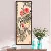 Qi Baishi,Peaches of Immortality,Chinese painting,Vertical Narrow Art,large wall art,framed wall art,canvas wall art,M640