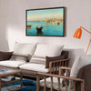 Francesco Scarpinato,Seaview of Trapani,Venice harbour scenery,canvas print,canvas art,canvas wall art,large wall art,framed wall art,p1694