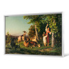 Filippo Palizzi,Sunset,Shepherd girl, idyllic scenery,canvas print,canvas art,canvas wall art,large wall art,framed wall art,p1690