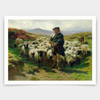 Rosa Bonheur,The Highland Shepherd,art prints,Vintage art,canvas wall art,famous art prints,V4964