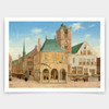 Saenredam Pieter Jansz,Het oude stadhuis in Amsterdam,art prints,Vintage art,canvas wall art,famous art prints,V4967