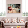 Daniel Hernandez Morillo,Perezosa,Idle Woman,Beautiful woman on sofa,canvas print,canvas art,canvas wall art,large wall art,framed art,p1650