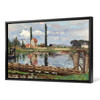 Camille Pissarro,Banks of the Seine at Port Marly ,canvas print,canvas art,canvas wall art,large wall art,framed wall art,p1588