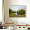 Alfred Parsons ,The Ouse at Bledsoe,Pond landscape,willow trees,canvas print,canvas art,canvas wall art,large wall art,framed wall art,p1534