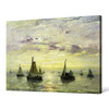Hendrik Willem Mesdag,Sailing boats on calm lake,large wall art,framed wall art,canvas wall art,large canvas,M4058
