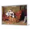 George Goodwin Kilburne,A Mother's Darling,large wall art,framed wall art,canvas wall art,large canvas,M3869