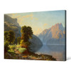 George Caleb Bingham ,A View of a Lake in the Mountains,large wall art,framed wall art,canvas wall art,large canvas,M3851
