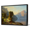 George Caleb Bingham ,A View of a Lake in the Mountains,large wall art,framed wall art,canvas wall art,large canvas,M3851