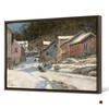 Frits Thaulow,Street in Kragero,winter countryside,large wall art,framed wall art,canvas wall art,large canvas,M3829