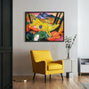 Franz Marc,Yellow Cow,large wall art,framed wall art,canvas wall art,large canvas,M3791